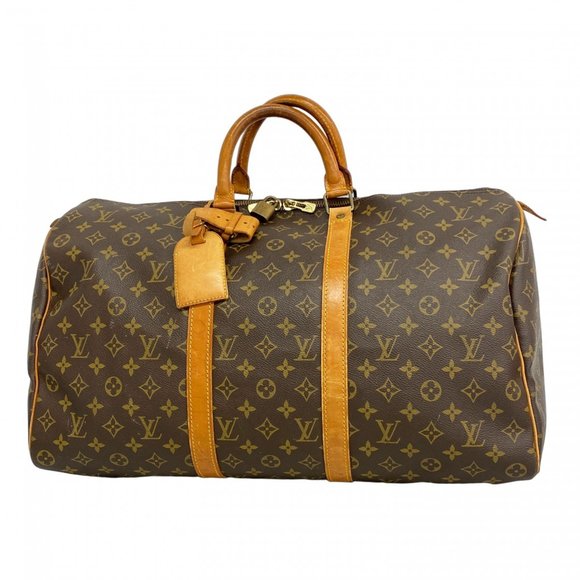 LOUIS VUITTON Brown Monogram Keepall 50 Boston Bag - Picture 1 of 13